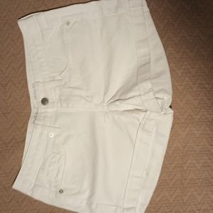 Women's White Jean Short
